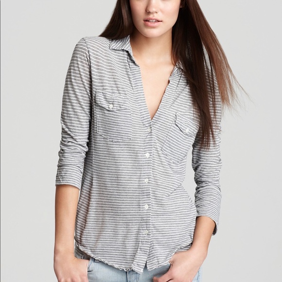 jersey button down shirt